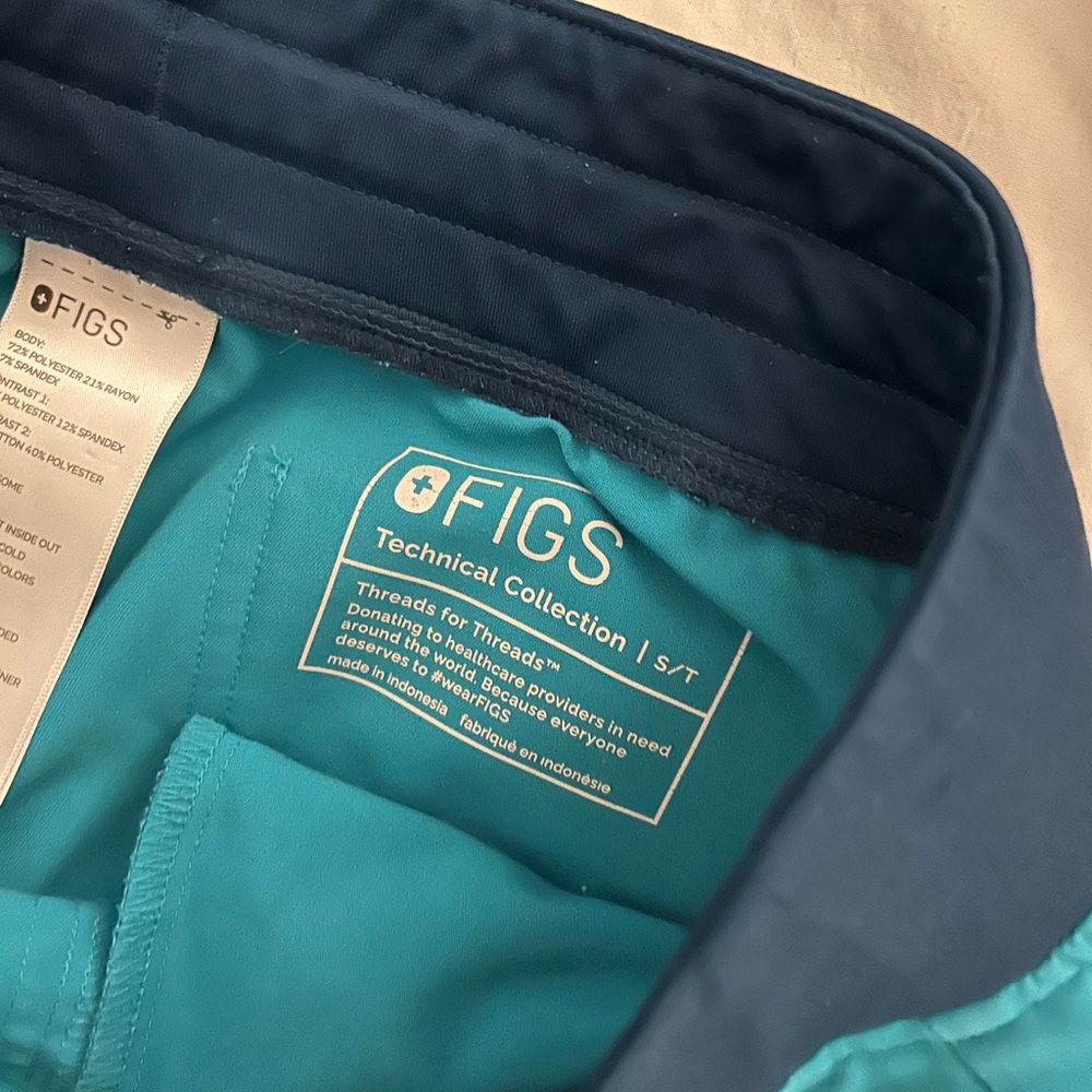 figs Zamora joggers high waisted TEAL